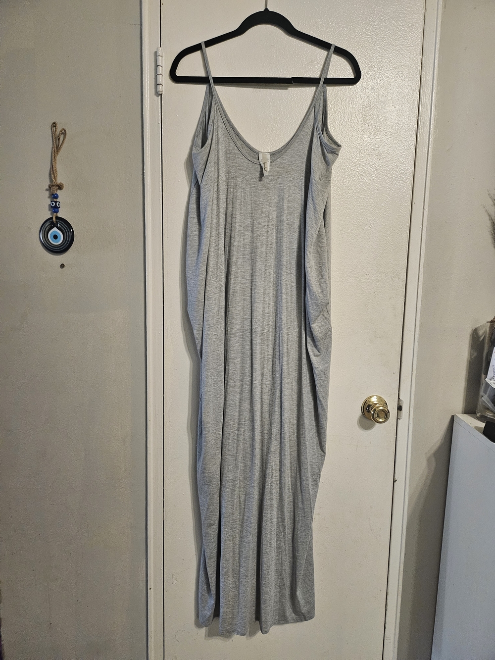 Ladies' Casual Grey Maxi Slip Dress